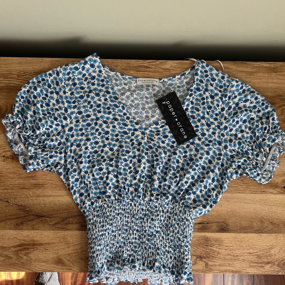 Flower pattern blouse